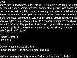 Gina Lynn stepsister Catalina Cruz licked sweet honey from her pussy on sexyblondegirl.com