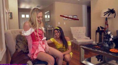 Stepbro why you Act like a Scarecrow to Trick Us? on sexyblondegirl.com