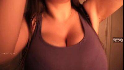 Big Breasts ShirtChange on sexyblondegirl.com