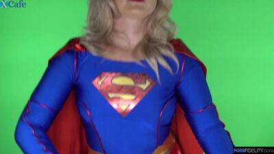 Horny superwoman Lisey Sweet saves dude and gets rewarded with hard fuck on sexyblondegirl.com