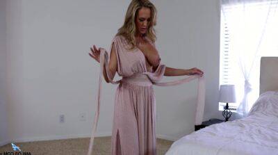 Early in the morning busty horny wife Brandi Love prefers to masturbate on sexyblondegirl.com