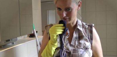 Fucked the horny cleaning lady - this is how household work works - Germany on sexyblondegirl.com