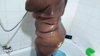 "Legs and Feet in Shower Before Blowjob" on sexyblondegirl.com