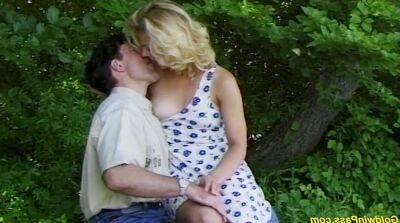 Horny German couple loves outdoor sex at the boat - Germany on sexyblondegirl.com