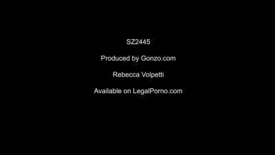 Sensuous nymph Rebecca Volpetti pissing fetish gangbang hot xxx clip on sexyblondegirl.com