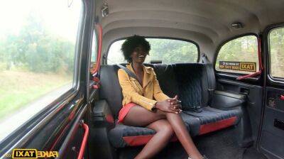 Dark-skinned nympho with natural boobs gets boned in the car on sexyblondegirl.com
