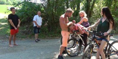 The people are loving their bicycles and their sex orgies on sexyblondegirl.com